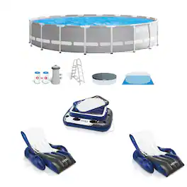 Intex - Above Ground Pool, Inflatable Loungers & Cooler