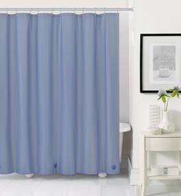 Kate Aurora - Hotel Heavy Duty 10 Gauge Vinyl Shower Curtain Liners - 72" x 72" Standard Shower Curtain Liner - Slate