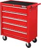 Front. Winado - 5-Drawer Rolling Tool Chest Tool Storage Cabinet Tool Trolley Organizer with Lock, Key, Drawer Liners, Wheels for Garage - Red.