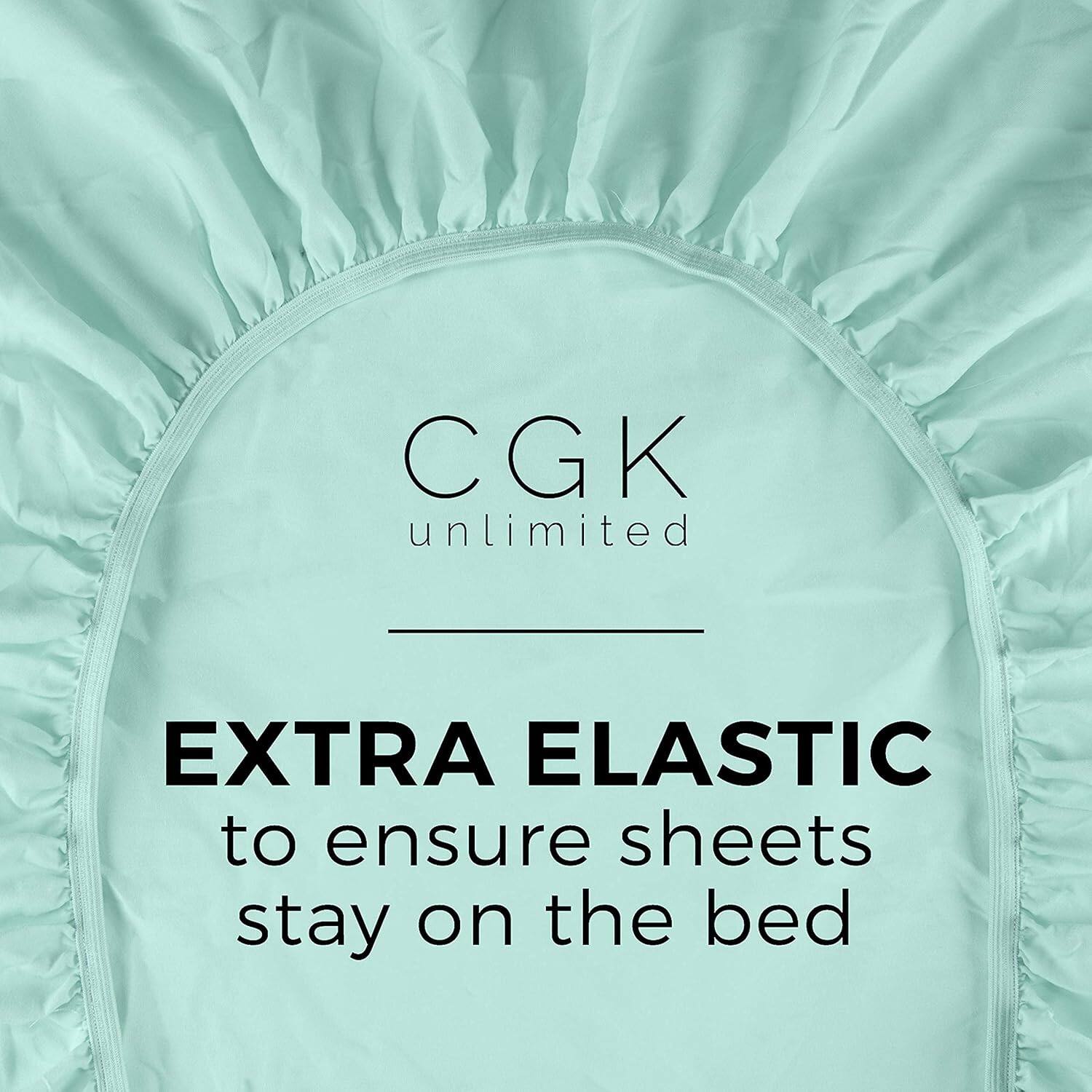 CGK unlimited  
EXTRA ELASTIC  
to ensure sheets stay on the bed