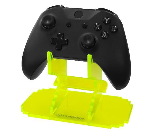 Front. Hyperkin - Hyperkin Pixel Art Universal Controller Stand in Yellow.