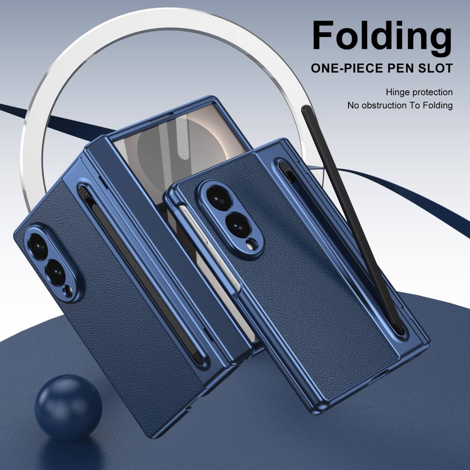 Folding  
ONE-PIECE PEN SLOT  
Hinge protection  
No obstruction to folding