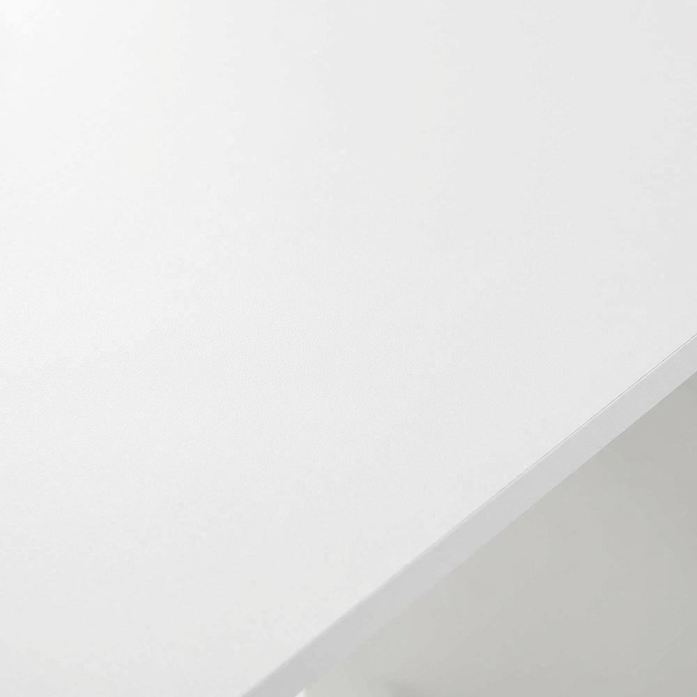 Alt View 1. BisonOffice - White Study Table With Sleek Design For Home Office Spaces - White.
