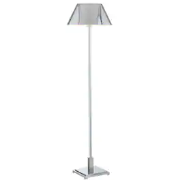 Jonathan Y - Roxy 60" Metal LED Floor Lamp - Chrome