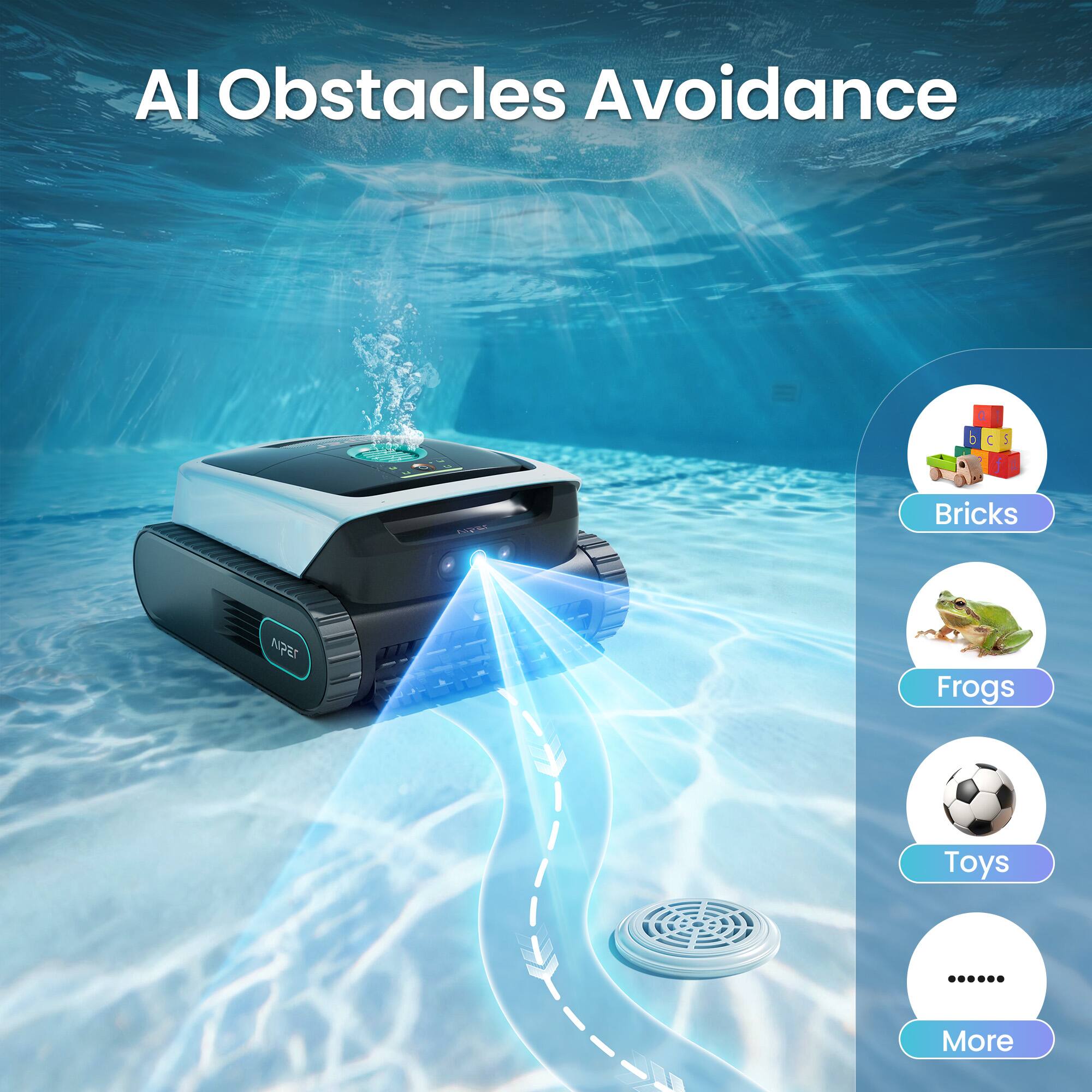 AI Obstacles Avoidance

- Bricks
- Frogs
- Toys
- More