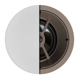 Proficient Audio - 8" 150-Watt Protege C841 LCR In-Ceiling Speaker, Pivoting Silk-Dome Tweeter, Contour Switches, 8 Ohms - White