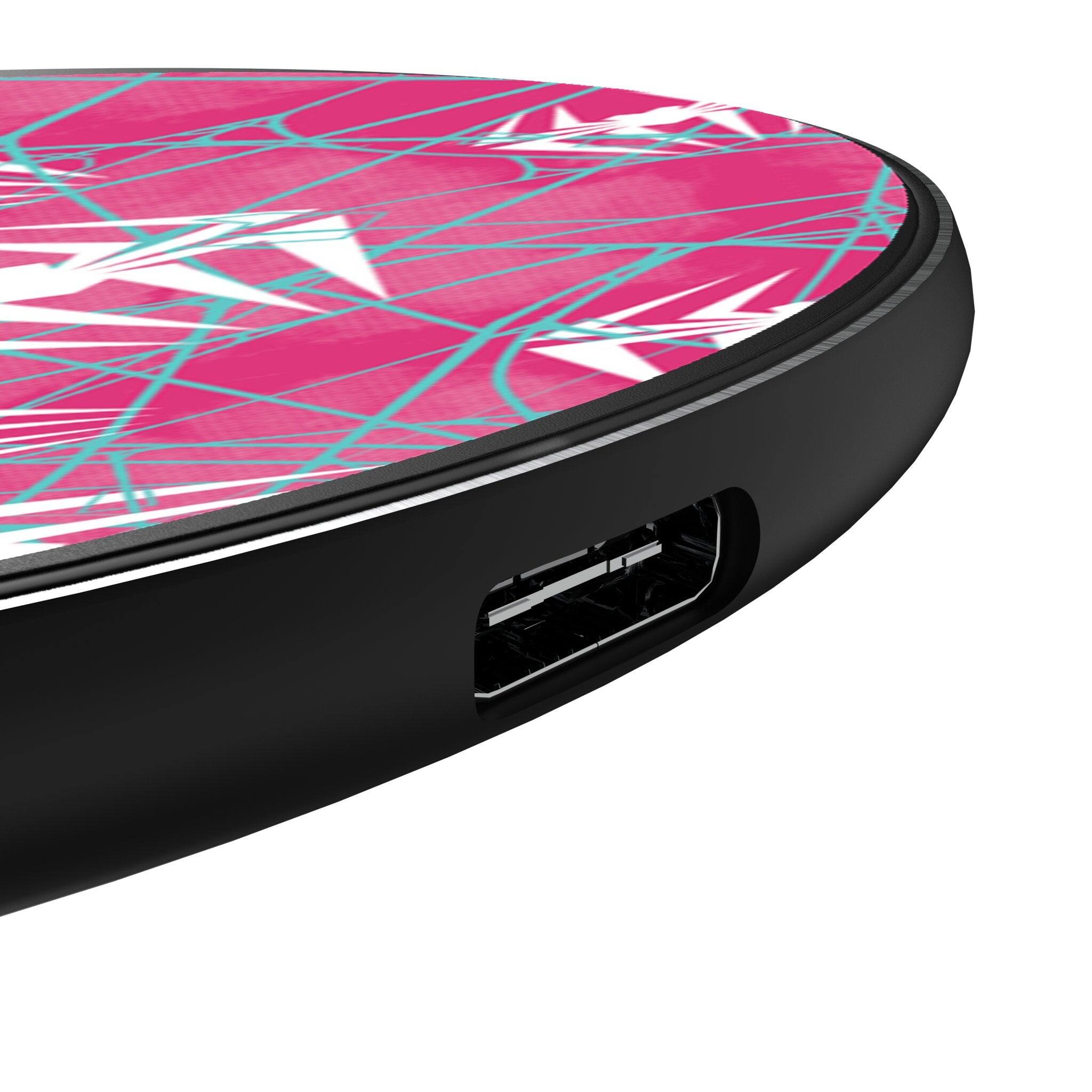 Left. Keyscaper - Marvel Pattern 15-Watt Wireless Charger - Spider-Gwen.