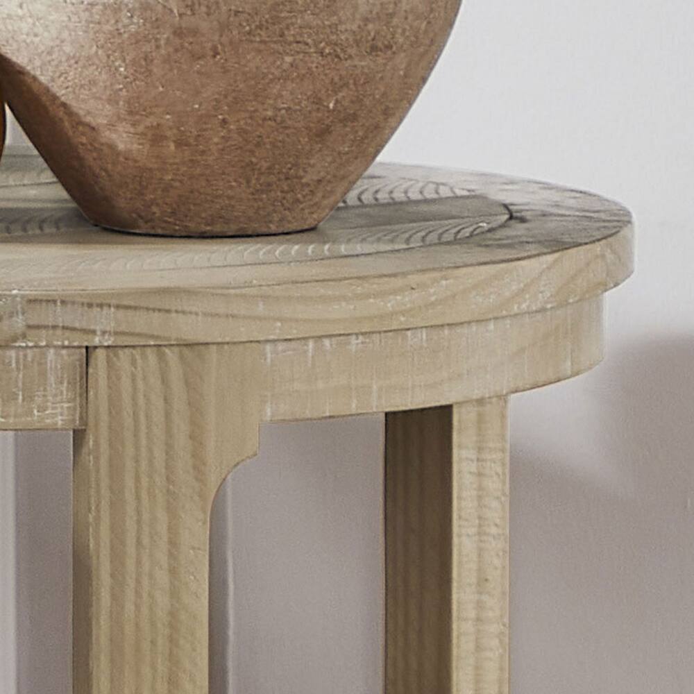 Alt View 7. Loheer - Loheer 24 Inch Wooden Coffee Table Set Mid Century Side Table - Oak.