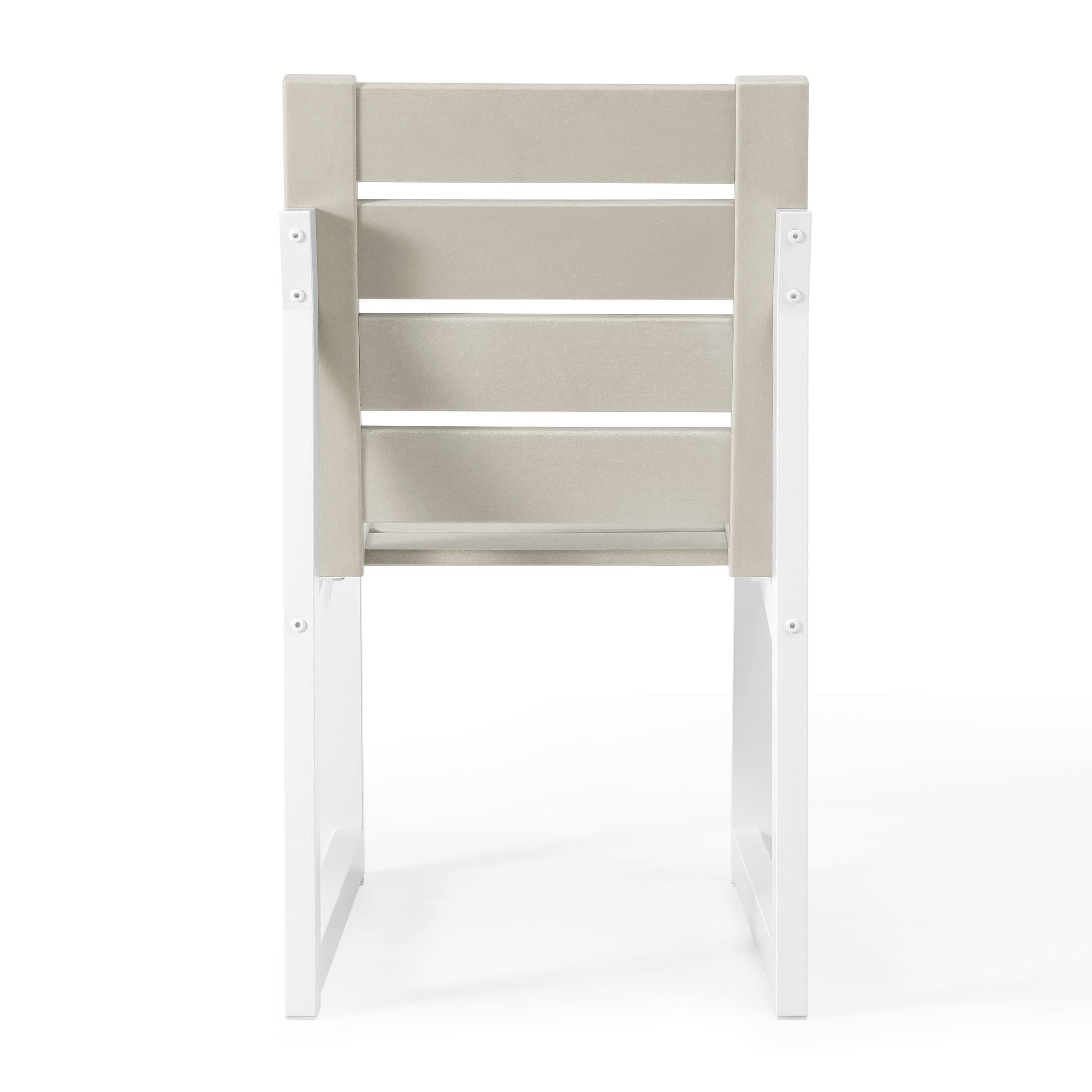 Alt View 1. WestinTrends - WestinTrends Cape May HDPE Outdoor Patio Dining Side Chair - Sand.
