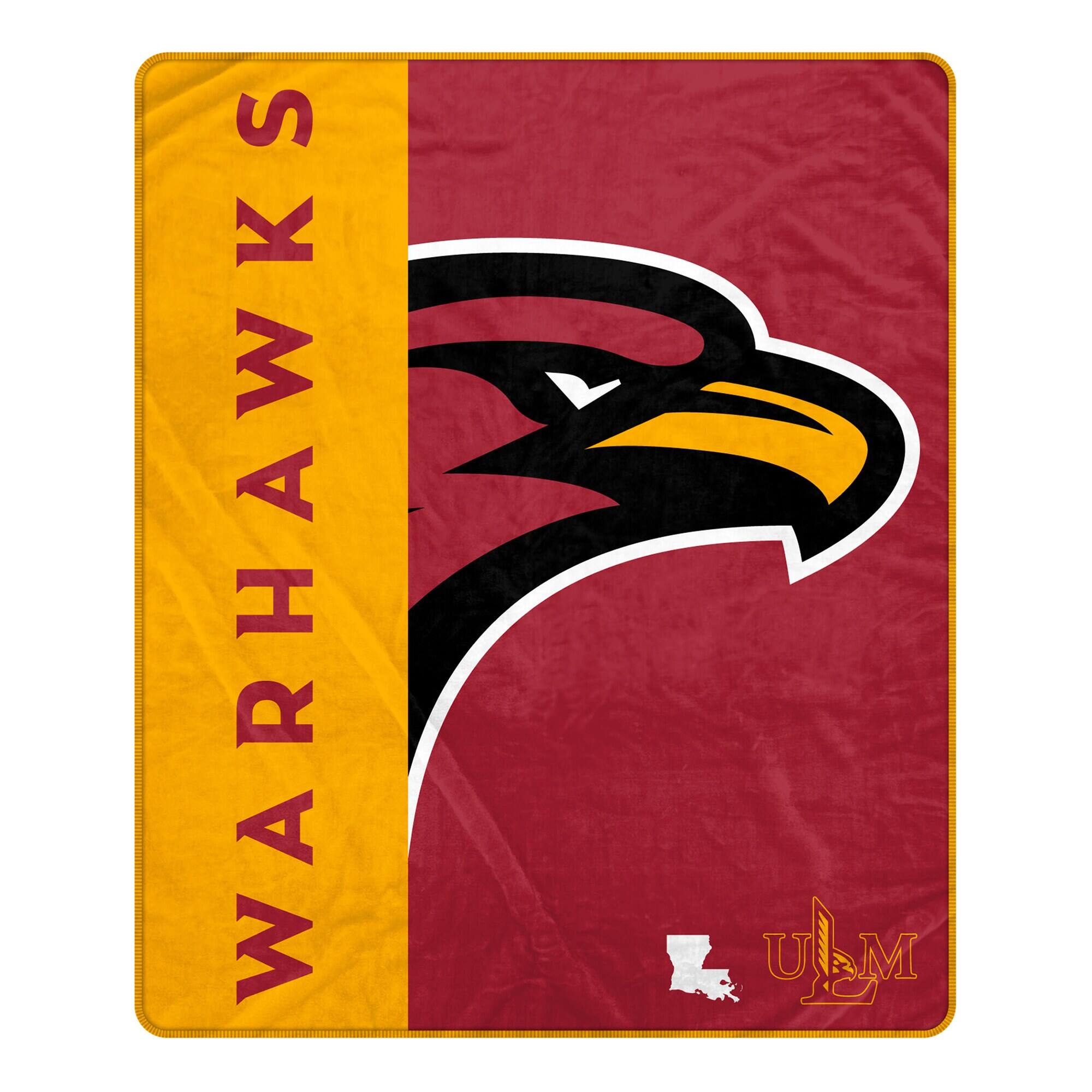 Pegasus - ULM Warhawks 50" x 60" Endzone Ultra Soft Throw Blanket - Multicolor