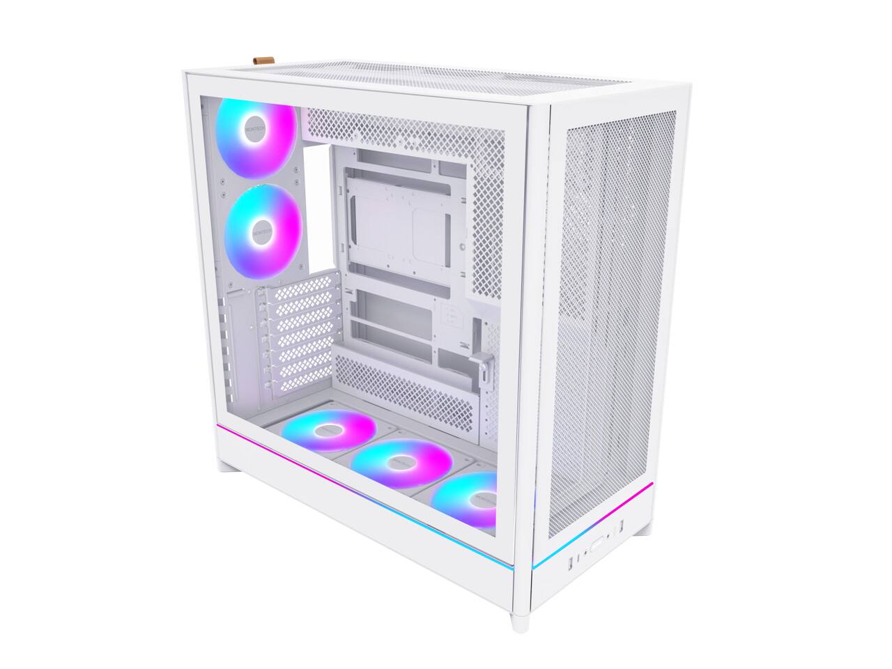 The text "WOIO JOHI" appears to be a misinterpretation or a typo. There is no visible text on the image of the computer case that matches this.