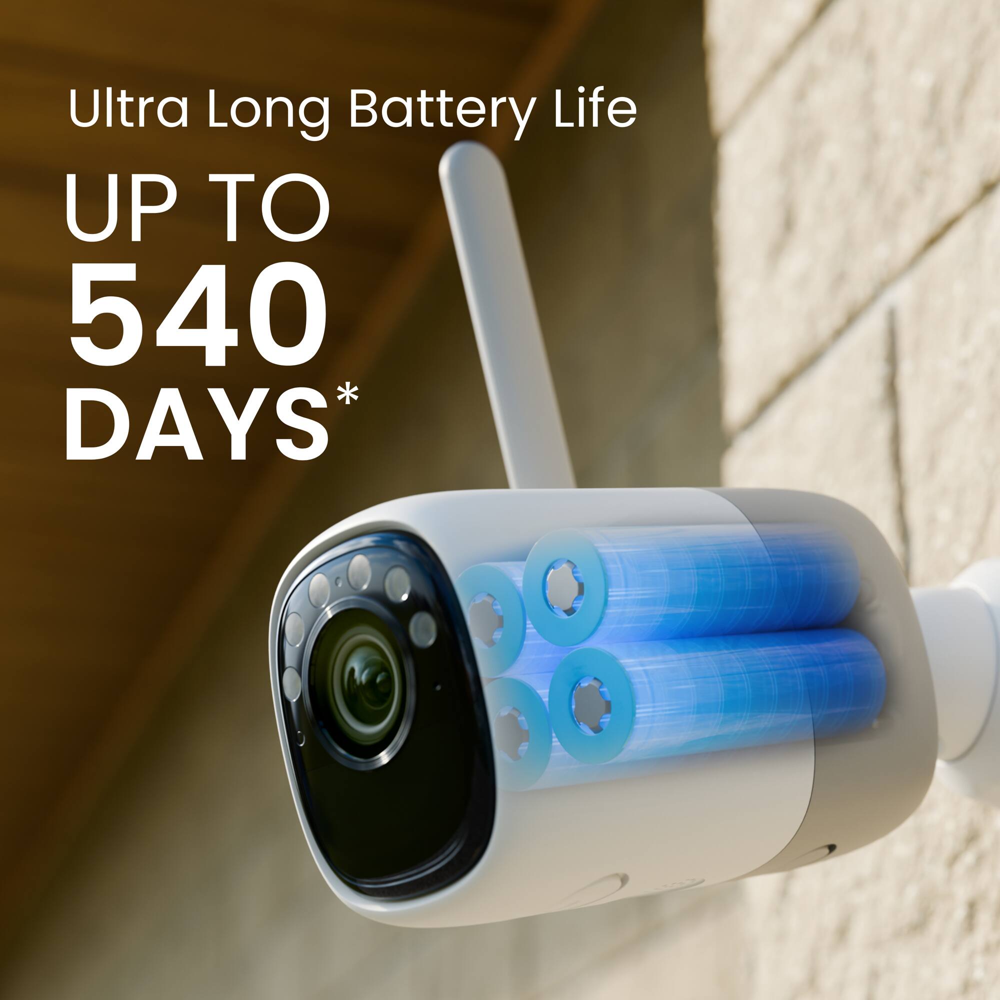 Ultra Long Battery Life
UP TO 540 DAYS*