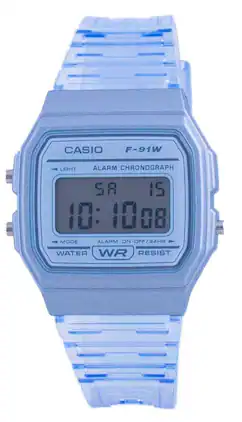 Casio - Youth Resin Digital F-91WS-2 F91WS-2 Unisex Watch - Blue