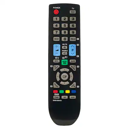 POWER TV 1 2 3 4 5 6 7 8 9 0 FAV-CH PRE-CH MUTE SOURCE P g - H i FE a to INFO MENU TOOLS RETURN CHLIST CH TC EXIT OG TTX/MIX AD SUBT. BN59-00942A