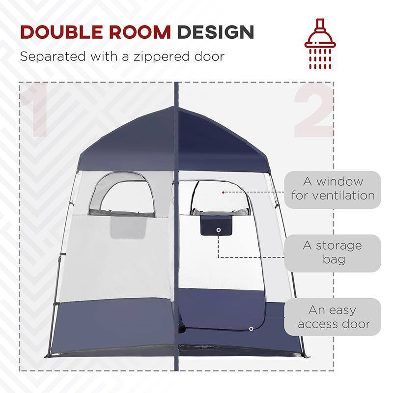 **DOUBLE ROOM DESIGN**

- Separated with a zippered door
- A window for ventilation
- A storage bag
- An easy access door