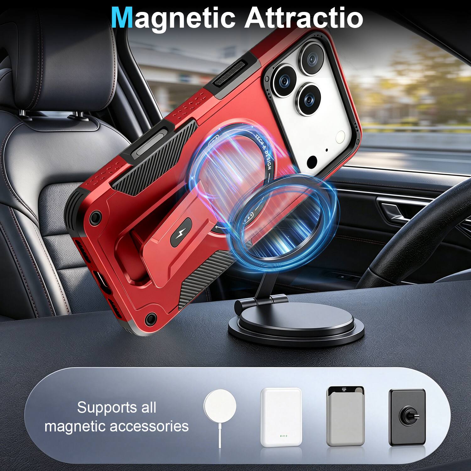 Magnetic Attraction  
TECK-A-DESIGN  
Supports all magnetic accessories