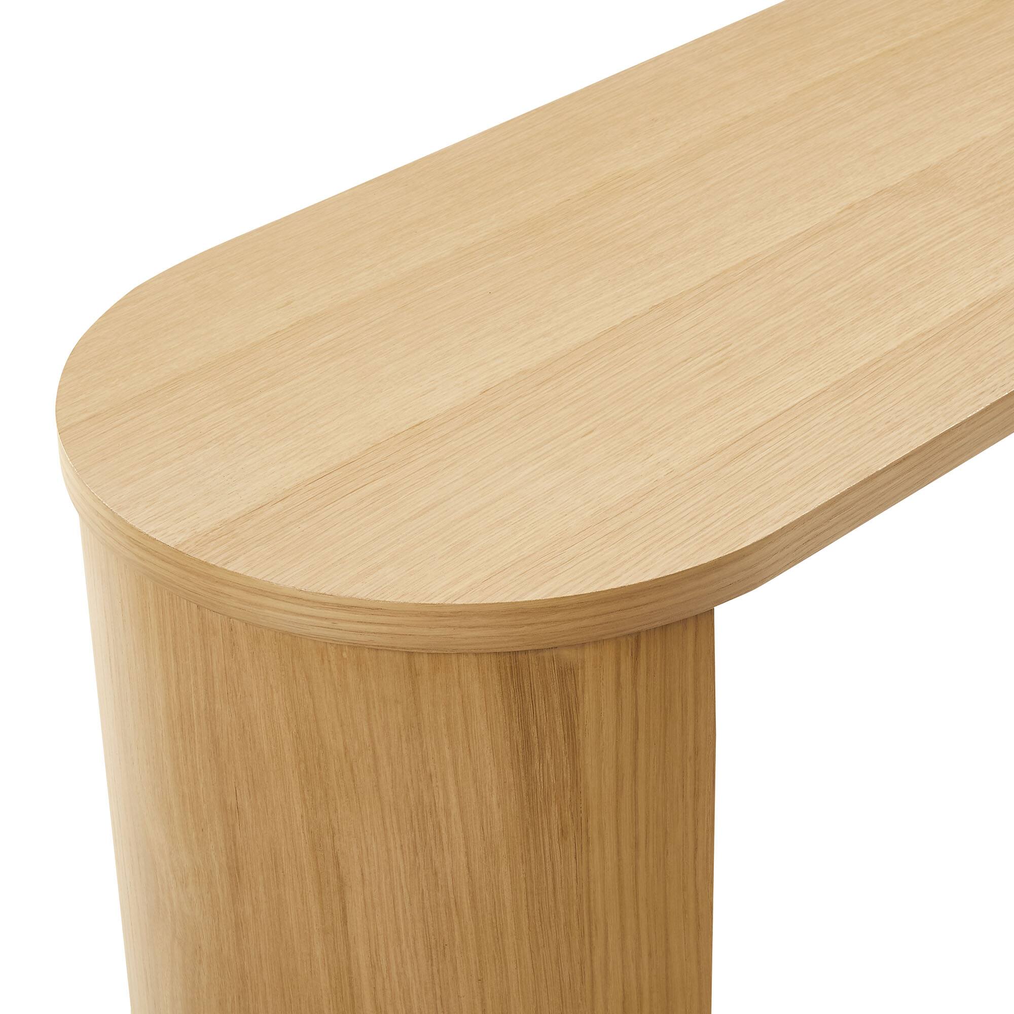 Alt View 6. Modway - Aspect Oval Wood Entryway Console Table by Modway - Oak.