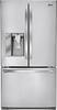 LG - 30.7 Cu. Ft. French Door Refrigerator with Thru-the-Door Ice and Water - Stainless steel-Front_Standard