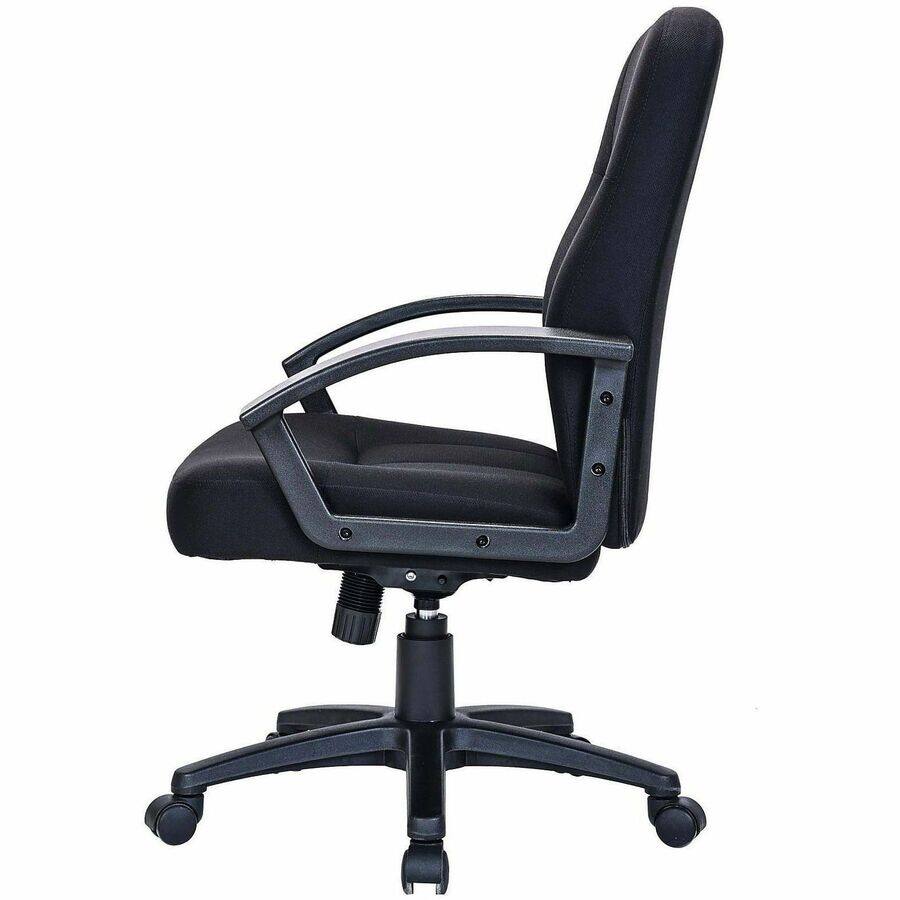 Angle. Lorell - Lorell Executive Mid-Back Chair - Black.