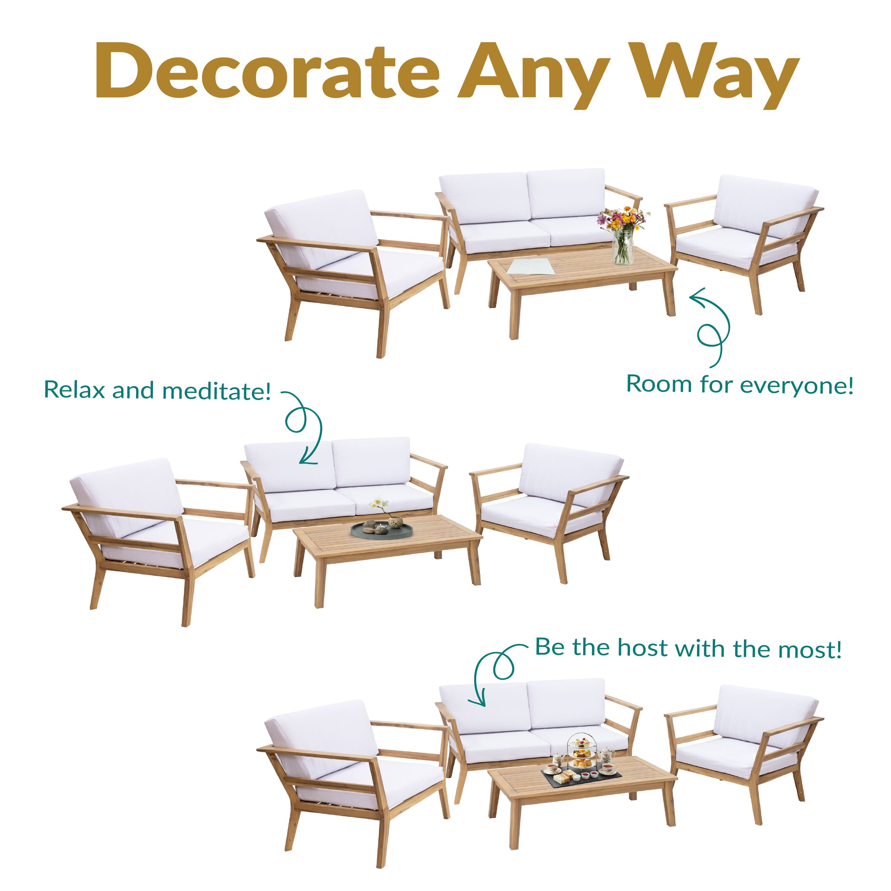 Decorate Any Way

- Relax and meditate!
- Room for everyone!
- Be the host with the most!