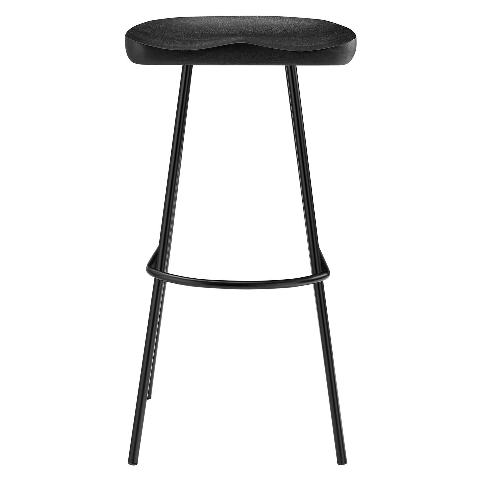 Alt View 3. Modway - Concord Backless Wood Bar Stools Set of 2 - Black.