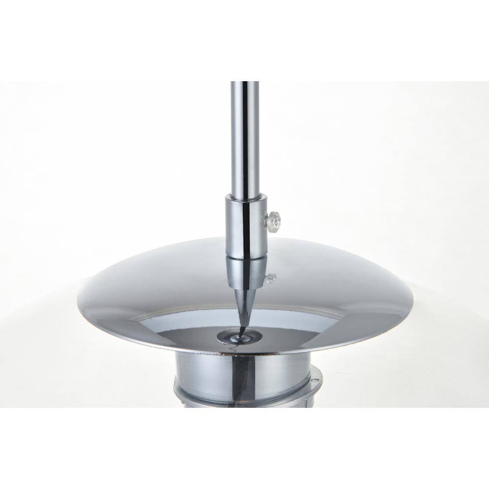 Left. Living District - Baxter 1 Light Chrome Pendant With Clear Glass - Chrome And Clear.