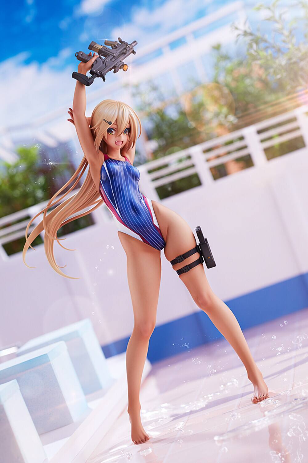Alt View 1. PopMarket - Amakuni - Kouhai-Chan Of The Swimming Club 1/7 PVC Figure   - Collectibles - Multicolor.