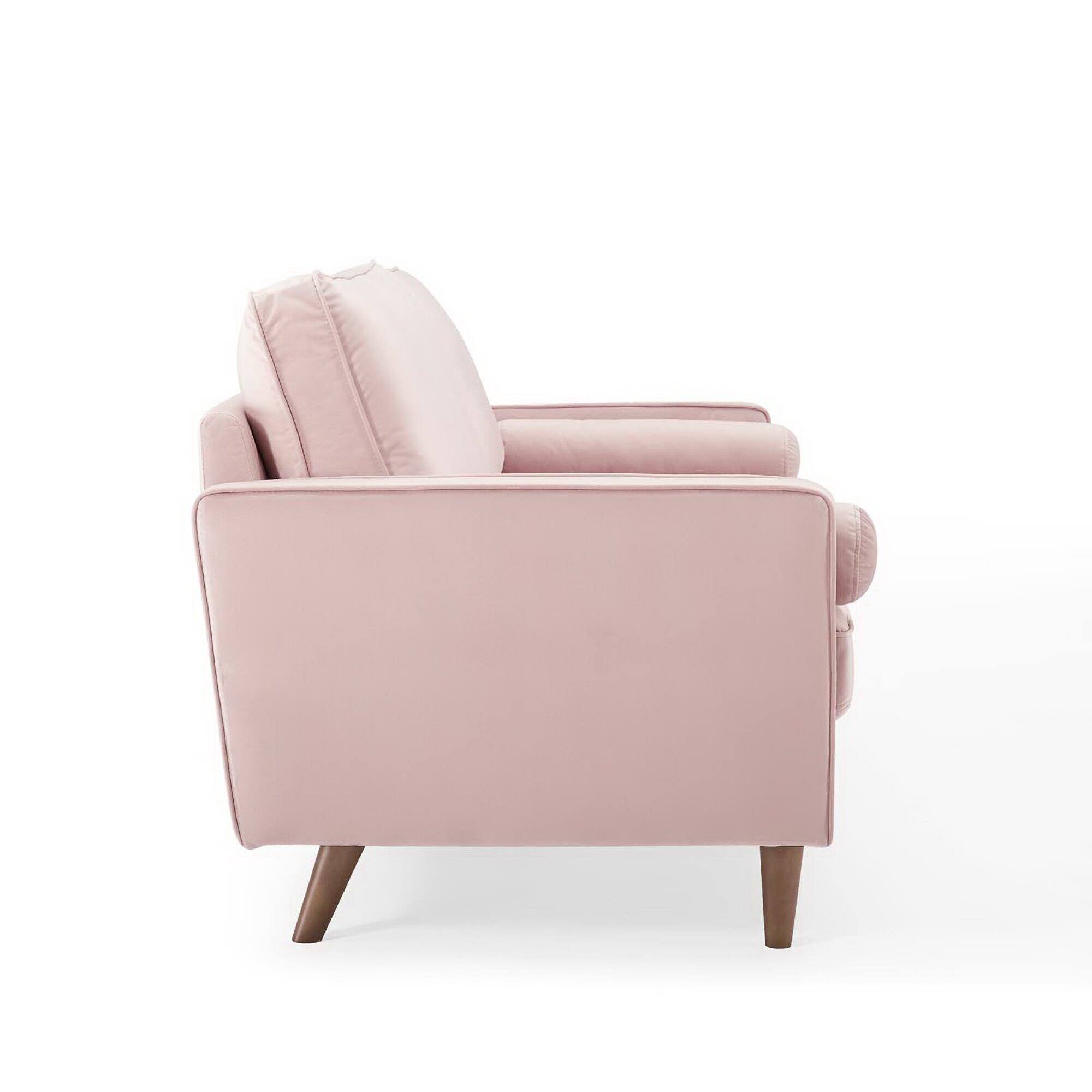 Back. Modway - Valour Performance Velvet Sofa by Modway - Red.