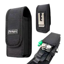 Perilogics - Multitool Sheath – Magnetic Closure Belt Pouch & Tool Holster with Metal Clip, Heavy-Duty Nylon Fits Leatherman & Gerber - Black