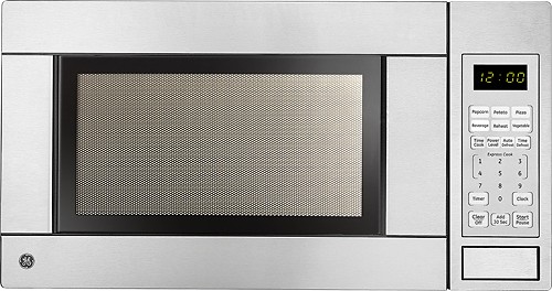  GE - 1.1 Cu. Ft. Mid-Size Microwave - Stainless Steel