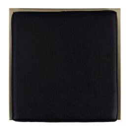 Butler Specialty - Natalya 25.5 in. Seat Height Square Upholstered and Metal Backless Counter Stool with Footrest - Black