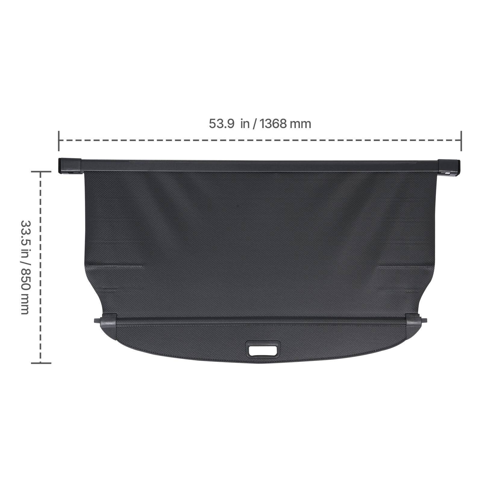 53.9 in / 1368 mm  
33.5 in / 850 mm