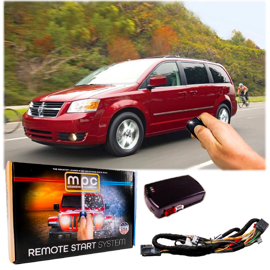 MPC - OEM Remote Activated Remote Start For 2008-2010 Dodge Grand Caravan - Prewired - Black