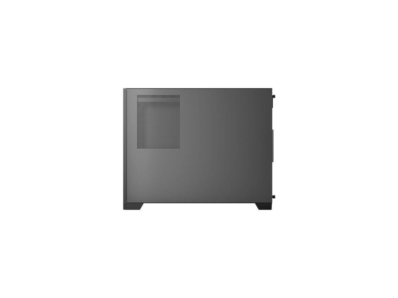 Alt View 10. Antec - FLUX M 3mm Tempered Glass Side Panel Micro-ATX Case, 6 x 120 Fans Included - Black.