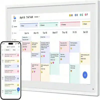 Cubilan 10.1 Inch Digital Photo Frame Digital Calendar Chore Chart ...