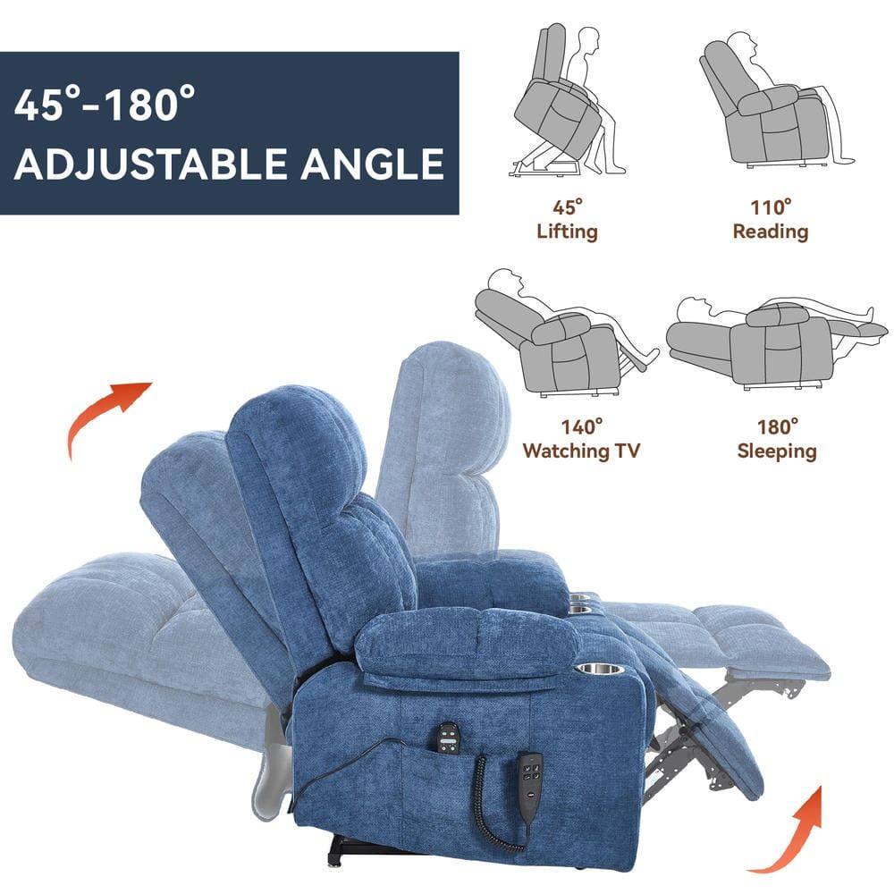 45°-180° Adjustable Angle

45° Lifting  
110° Reading  
140° Watching TV  
180° Sleeping
