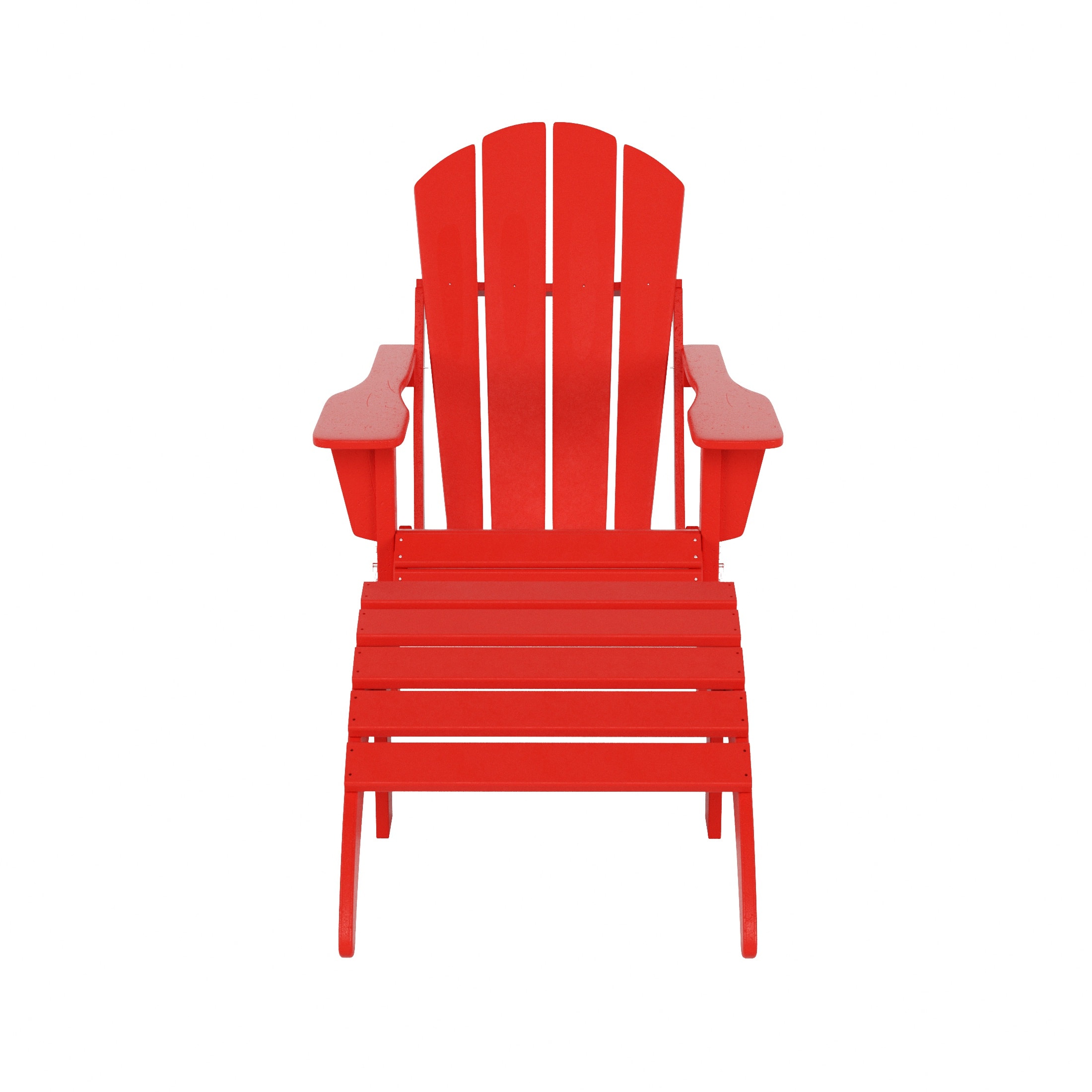 WestinTrends - Malibu 2 piece set classic Adirondack chair with ottoman (1 seater) - Red price history on PriceWatchPro