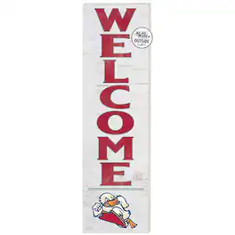 Jardine - Stevens Institute of Technology Ducks 10'' x 35'' Indoor/Outdoor Welcome Sign - White