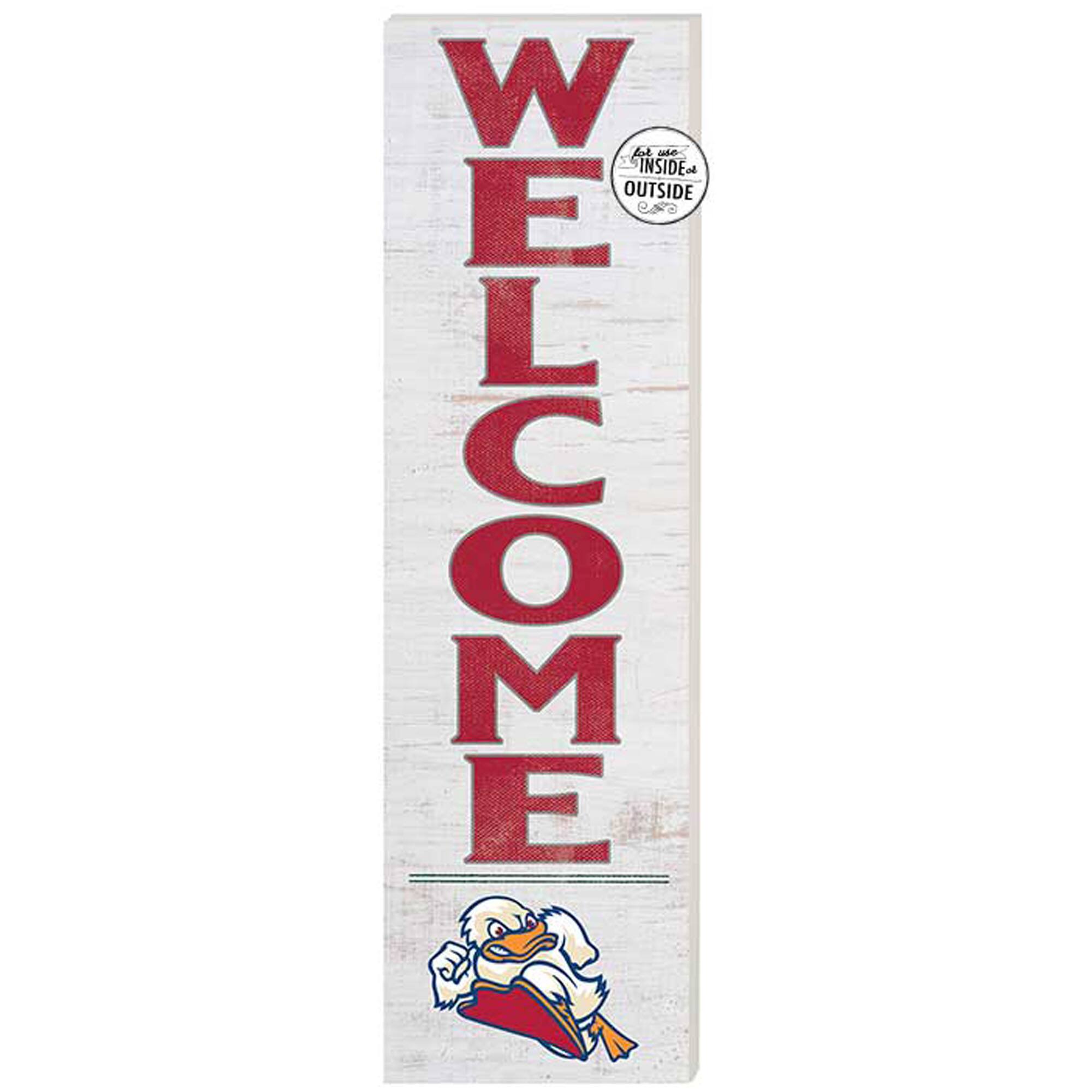 White Stevens Institute of Technology Ducks 10'' x 35'' Indoor/Outdoor Welcome Sign