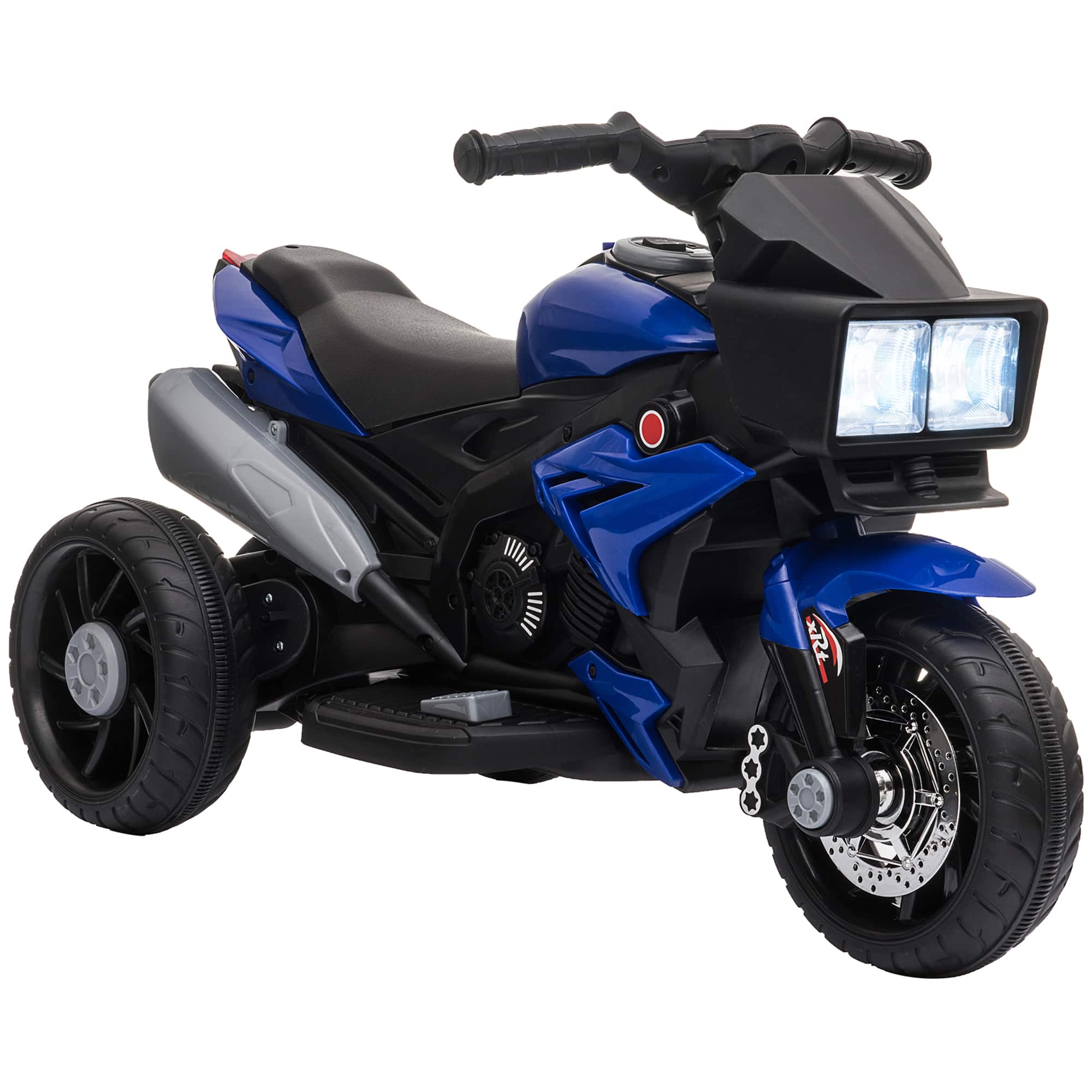 Front. Aosom - 6V Kids Motorcycle Toddler Ride-on Toy, High-Traction Electric Motorbike with F/R Switch, Music, Headlights, Horn.