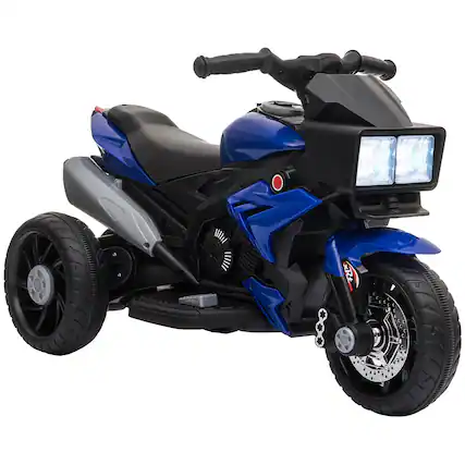 Front. Aosom - 6V Kids Motorcycle Toddler Ride-on Toy, High-Traction Electric Motorbike with F/R Switch, Music, Headlights, Horn.