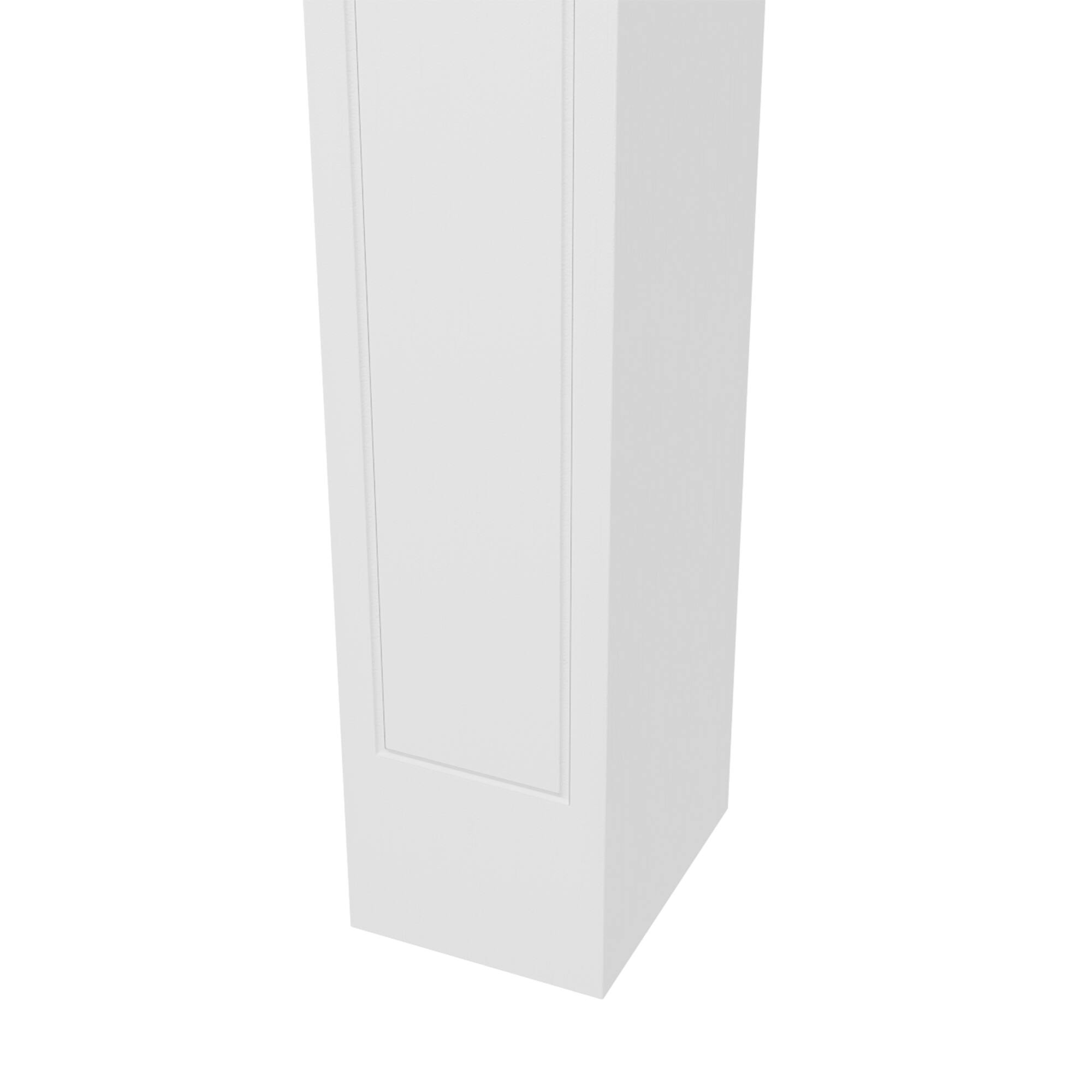 Alt View 8. Homcom - Fireplace Surround, Modern Fireplace Mantel with Leg for Electric Fireplaces - White.