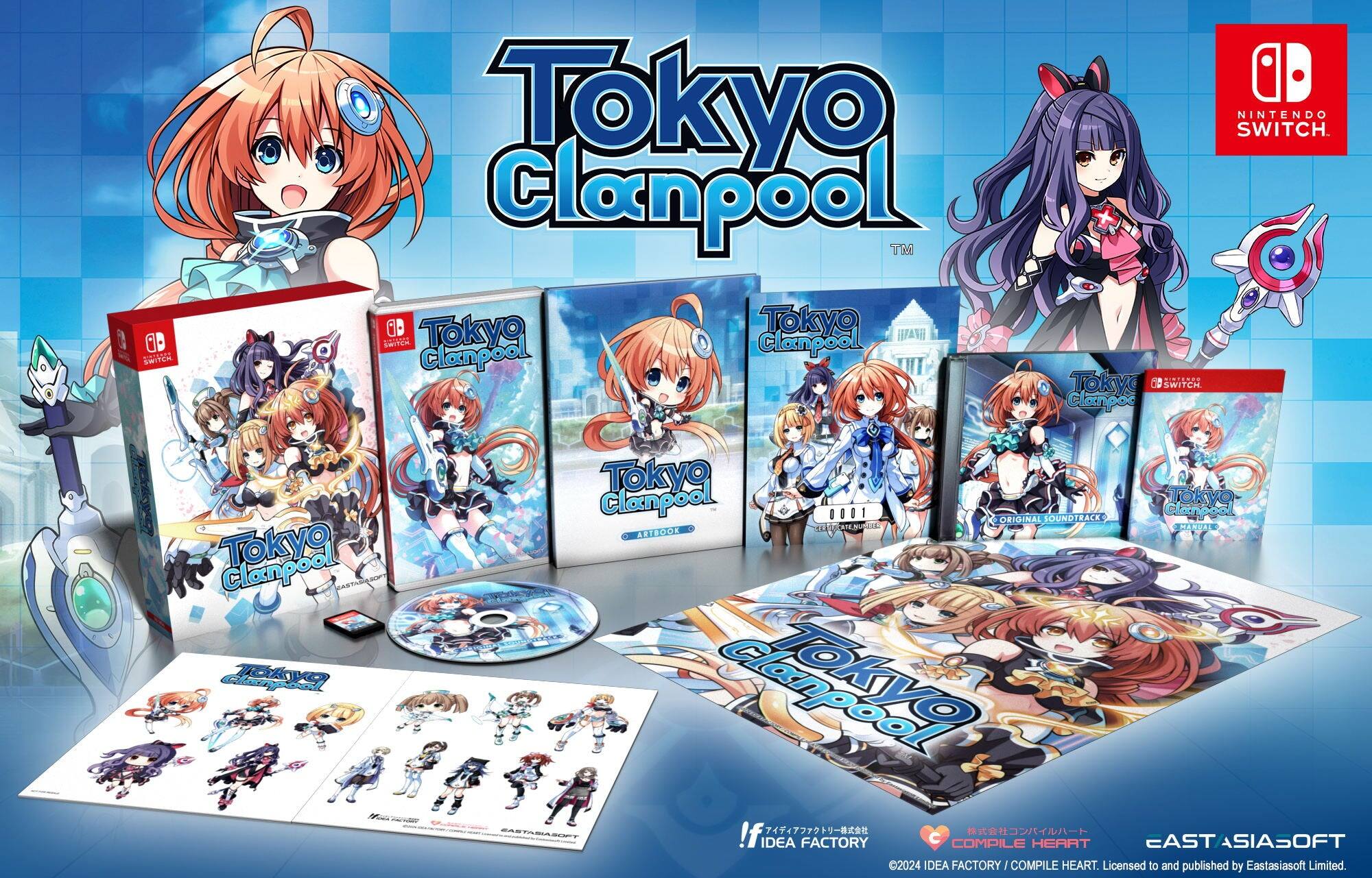 AD STONS SmTC Tokyo Clanpool TM OD Tokyo Tokyo nin_ttr Clanpool Clanpool D NINTENDO SWITCH. ...... Toky C0 SWITCH Clanpoc Tokyo Clanpool JayO Tokyo Tokyo Clanpool 00.1 ORIGINAL SOUNDTRACK Clanpool H ENUNIE MANUA TOORIRA Clanpool !f   IDEA FACTORY C COMPILE HEART EAST ASIASOFT 2024 IDEA FACTORY I COMPILE HEART. Licensed to and published by Eastasiasoft Limited.
