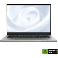 Razer - Blade 14 - 14" 3K 120Hz OLED Gaming Laptop - AMD Ryzen AI 9 365 - 32GB Memory - NVIDIA RTX 5070 - 1TB SSD - Mercury - Front_Zoom