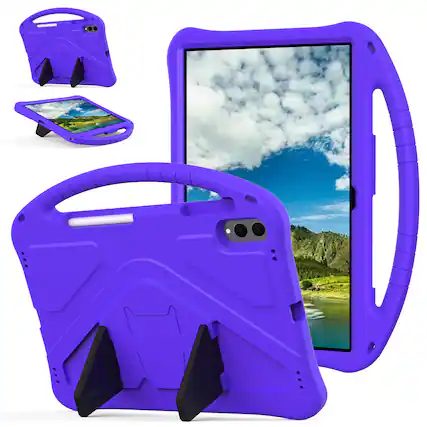 Front. UUCOVER - Kids Case for Samsung Galaxy Tab S11 Ultra 14.6-inch 2025 SM-X930 SM-X936B,Shockproof EVA Case Handle Kickstand Cover - Purple.