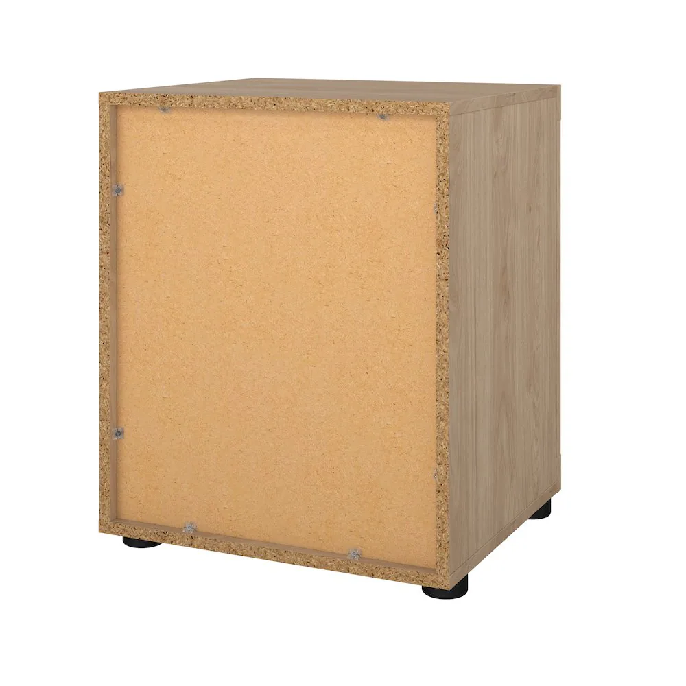 Back. Tvilum - Mira 2 Drawer Nightstand, Jackson Hickory - Brown.