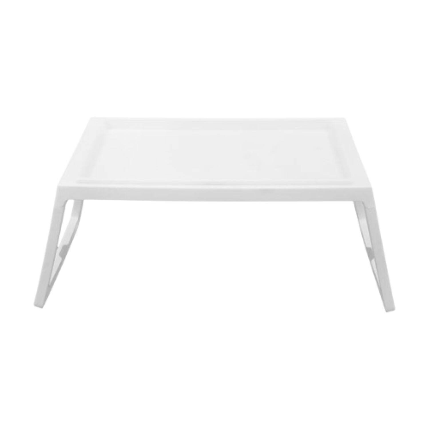 Front. Stock Preferred - Adjustable Foldable Laptop Table Stand - White.