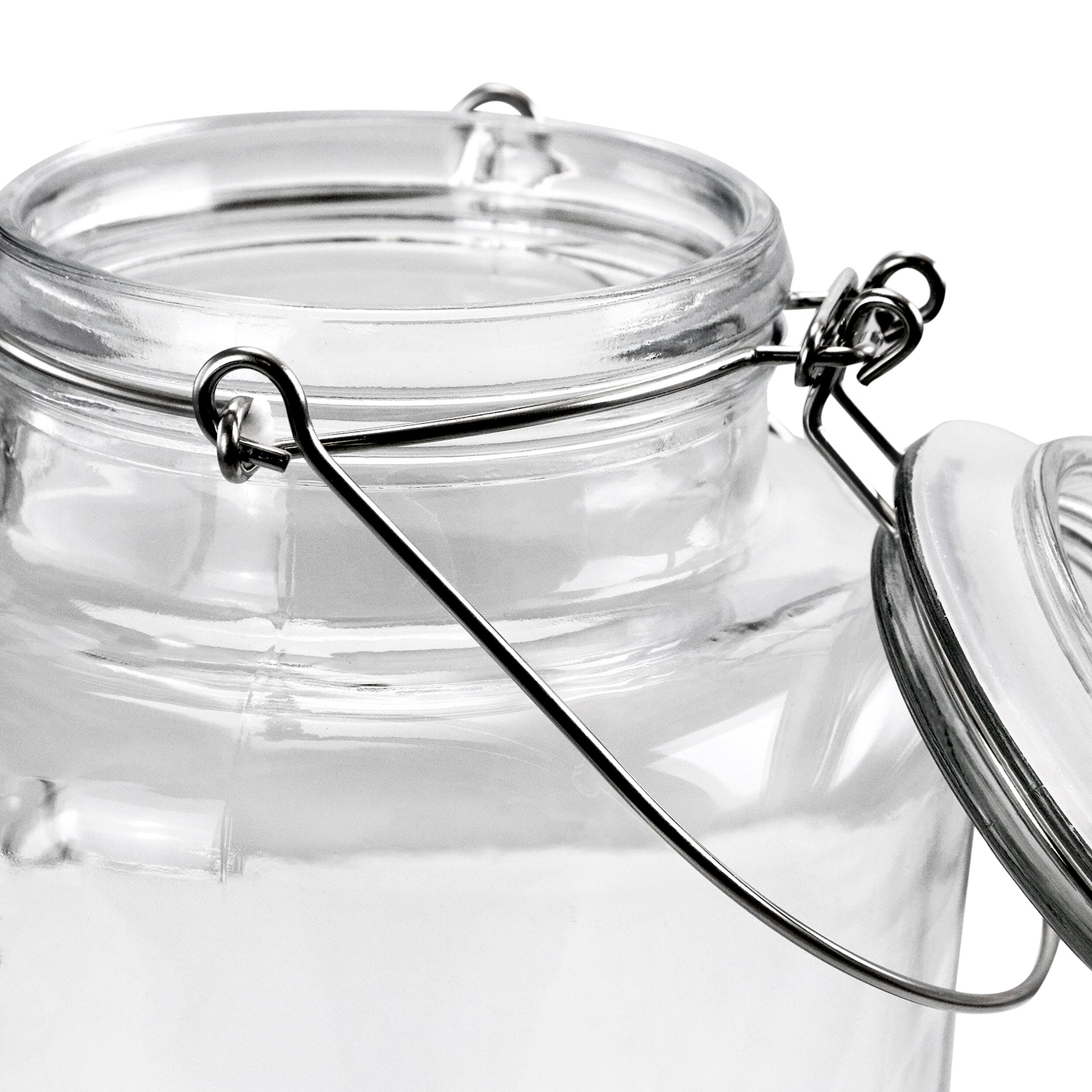 Left. Gibson - Gibson Home Bayfront Summer 2.5 Liter Mason Jar Glass Beverage Dispenser - Clear.