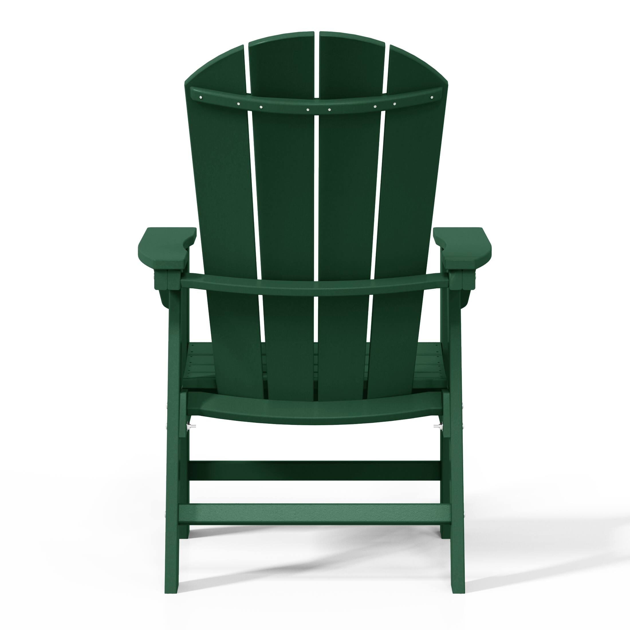 Alt View 3. WestinTrends - WestinTrends Malibu 5 Piece Outdoor Patio Dining Round Table and Curved Back Armchair Set - Dark Green.