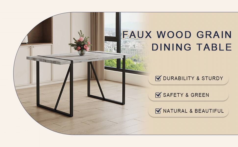 FAUX WOOD GRAIN DINING TABLE

- DURABILITY & STURDY
- SAFETY & GREEN
- NATURAL & BEAUTIFUL